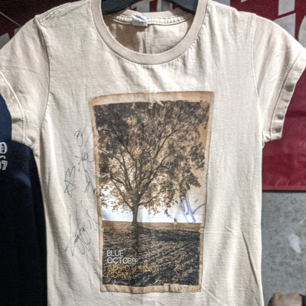 Autographed Blue October Concert T-Shirt